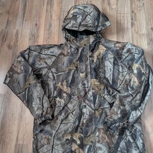 Camouflage Hooded Men's Hunting Jacket M